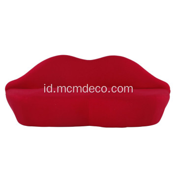 Modern Bocca Lip Fabric Sofa